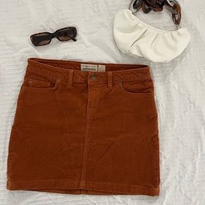 ★ SOLD ★ PATAGONIA Burnt Orange Corduroy Mini Skirt